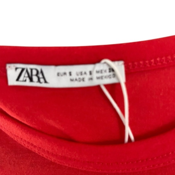 NWT Zara Woman Tee Shirt Size S - Picture 4 of 5